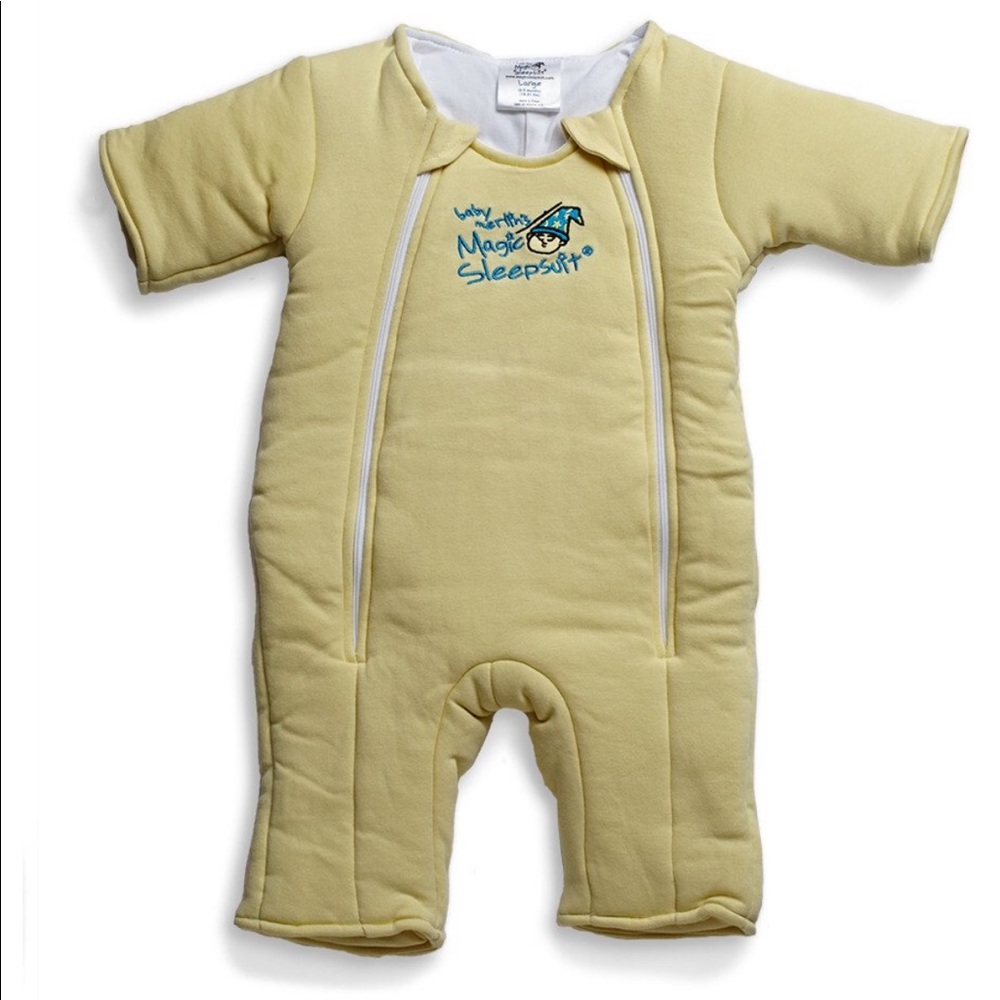 Baby Merlin’s Magic Sleepsuit Yellow Cotton